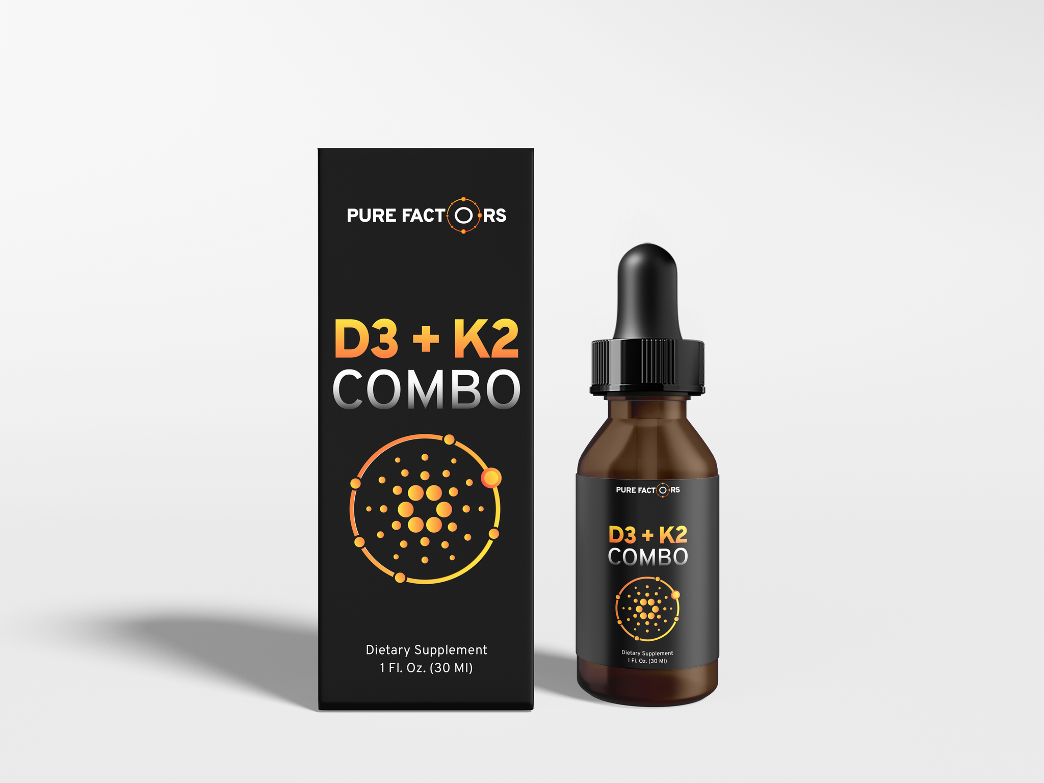 Pure Factors D3 + K2 Liquid Drops