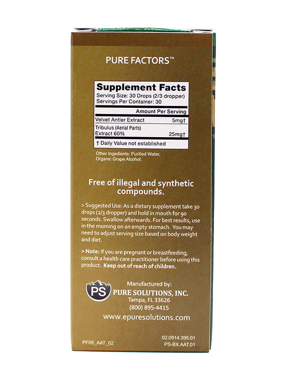 Pure Factors improved libido, mood, and hormonal balance, as well as increased energy. Velvet antler Tribulus anti-aging Growth factors anabolic compounds Cellular ProFormance Complex Velvet Antler master antioxidant, glutathione, Improved hormone production and libido, Increased energy  Immune Support Bone Density Joint/Connective Tissue Hair/Skin/Nails Endurance Recovery Repair Fat loss Skin and muscle tone General well-being